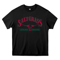 Black saltgrass steakhouse Heavy Core Tee - linhVisuals