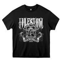 Black halestorm Heavy Core Tee - linhVisuals