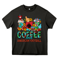 Asphalt Coffee And American Football Coffee Cups Heavy Core Tee - FaDigitalArtStudio