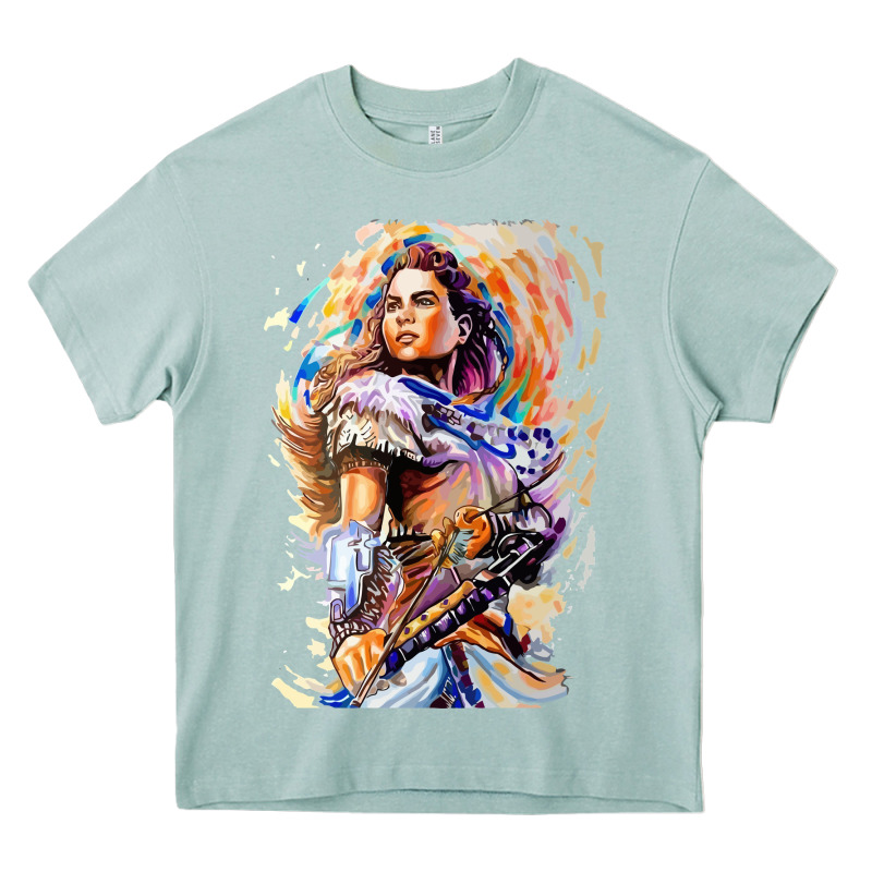 Aloy - Horizon Forbidden West Heavy Core Tee by linhVisuals | Teevron