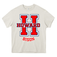 Cream howard 1867 university Heavy Core Tee - linhVisuals