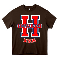 Chocolate Brown howard 1867 university Heavy Core Tee - linhVisuals