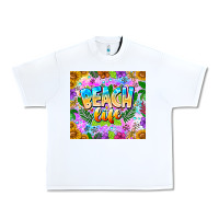 White Beach Life Urban Heavy Tee - CowhideDigitalArt