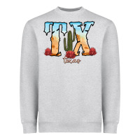 Heather Grey texas cactus Heavyweight Sweatshirt - RanaPortraitStore
