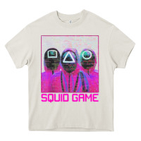 Cream spoky squids games Heavy Core Tee - linhVisuals