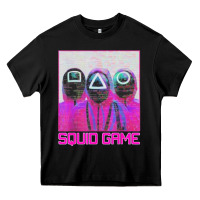 Black spoky squids games Heavy Core Tee - linhVisuals