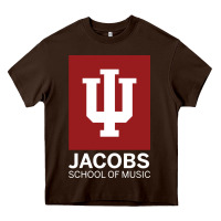 Chocolate Brown jacobs, school of music Heavy Core Tee - linhVisuals