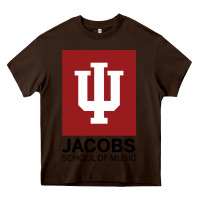 Chocolate Brown jacobs, school of music Heavy Core Tee - linhVisuals