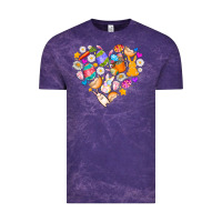 Cloud Purple Easter Love Vintage Tee - CowhideDigitalArt