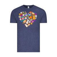 Vintage Denim Easter Love Vintage Tee - CowhideDigitalArt