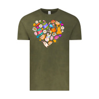 Vintage Olive Easter Love Vintage Tee - CowhideDigitalArt