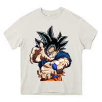Cream goku utra instinct Heavy Core Tee - linhVisuals