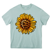Arona sunflower leopard Heavy Core Tee - Jasminsmagicworld