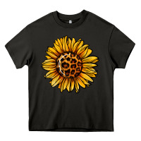 Asphalt sunflower leopard Heavy Core Tee - Jasminsmagicworld