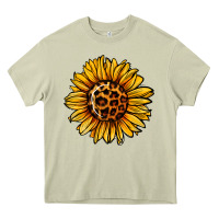 Mossy sunflower leopard Heavy Core Tee - Jasminsmagicworld