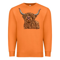 Carrot highland cow Premium Sweatshirt - RanaPortraitStore