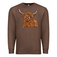 Chestnut highland cow Premium Sweatshirt - RanaPortraitStore