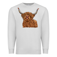 Dove Grey highland cow Premium Sweatshirt - RanaPortraitStore