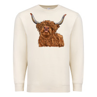 Sandshell highland cow Premium Sweatshirt - RanaPortraitStore