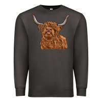 Smoke highland cow Premium Sweatshirt - RanaPortraitStore