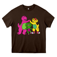 Chocolate Brown barney legendary Heavy Core Tee - linhVisuals