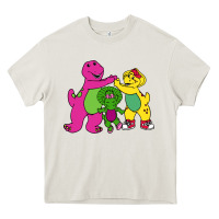 Cream barney legendary Heavy Core Tee - linhVisuals