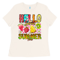 Bone Hello Sweet Summer Time Ladies Tee - CowhideDigitalArt
