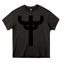 Asphalt red-judas-priest cross Heavy Core Tee - linhVisuals