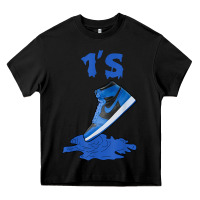 Black 1 retro high og dark marina blue tee shoes dripping got em t shirt Heavy Core Tee - linhVisuals