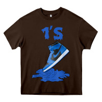 Chocolate Brown 1 retro high og dark marina blue tee shoes dripping got em t shirt Heavy Core Tee - linhVisuals