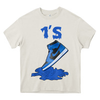 Cream 1 retro high og dark marina blue tee shoes dripping got em t shirt Heavy Core Tee - linhVisuals
