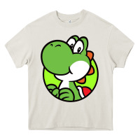 Cream Cartoon Yoshi Heavy Core Tee - linhVisuals