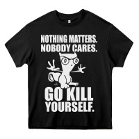 Black kill yourself classic foamy the squirrel Heavy Core Tee - linhVisuals