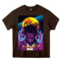 Chocolate Brown concert wrld Heavy Core Tee - linhVisuals