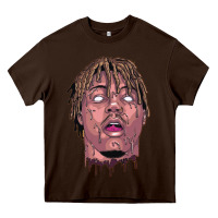 Chocolate Brown art of juice rap Heavy Core Tee - linhVisuals