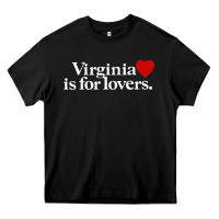 Black VIRGINIA IS FOR LOVERS Heavy Core Tee - linhVisuals