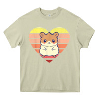 Mossy cute hamster design retro heart shape vintage t shirt Heavy Core Tee - linhVisuals