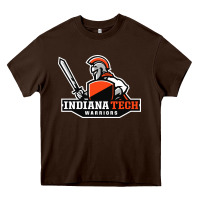 Chocolate Brown indiana institute of technology warrior Heavy Core Tee - linhVisuals