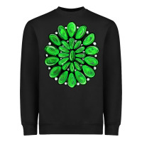 Black green gemstone Heavyweight Sweatshirt - RanaPortraitStore