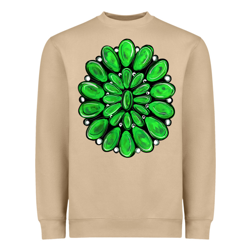 Green Gemstone Heavyweight Sweatshirt by RanaPortraitStore | Teevron