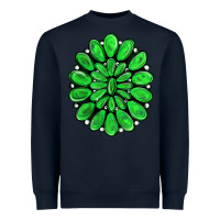 Navy green gemstone Heavyweight Sweatshirt - RanaPortraitStore