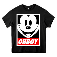 Black ohboy Heavy Core Tee - linhVisuals