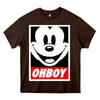 Chocolate Brown ohboy Heavy Core Tee - linhVisuals