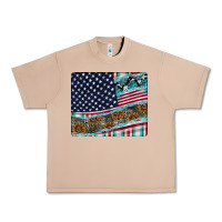 Burro American Flag Mouse Pad Urban Heavy Tee - CowhideDigitalArt