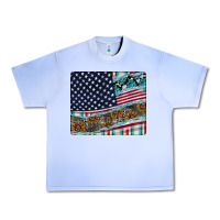 Grape Ice American Flag Mouse Pad Urban Heavy Tee - CowhideDigitalArt