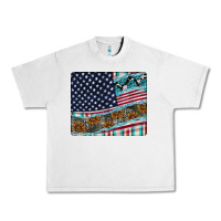 Lunar Rock American Flag Mouse Pad Urban Heavy Tee - CowhideDigitalArt