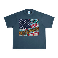 Midnight Navy American Flag Mouse Pad Urban Heavy Tee - CowhideDigitalArt