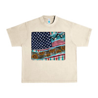 Sandshell American Flag Mouse Pad Urban Heavy Tee - CowhideDigitalArt