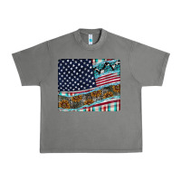 Tornado American Flag Mouse Pad Urban Heavy Tee - CowhideDigitalArt