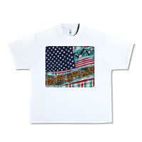 White American Flag Mouse Pad Urban Heavy Tee - CowhideDigitalArt